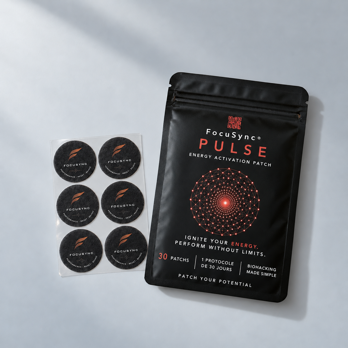 PULSE — sachet et plaquette de six patchs